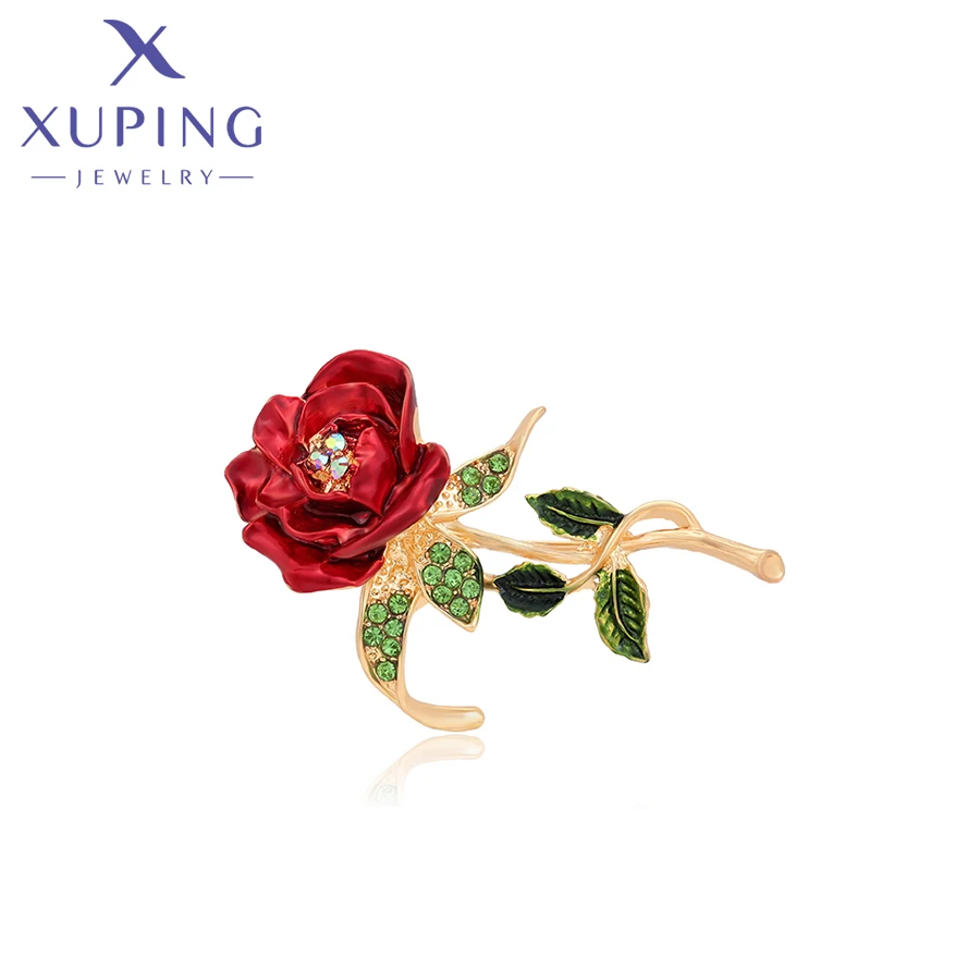 Xuping модные очаровательные броши в форме цветка из медного сплава для женщин, ювелирные изделия для вечеринки, элегантный изысканный подарок 627