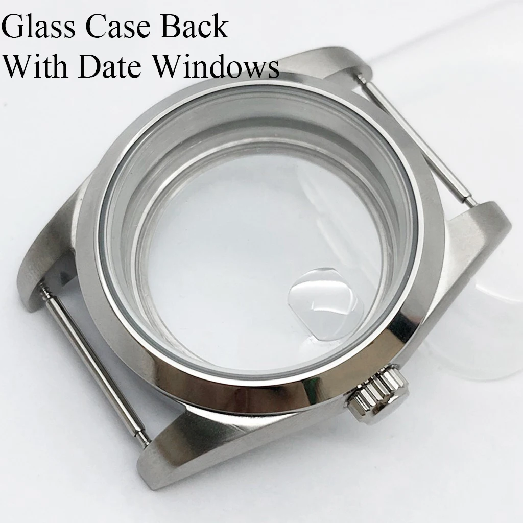 36mm 39mm Watch Case Polish Brush Sapphire Glass For NH35 NH36 ETA2836 Miyota 8215 8205 821A DG2813 3804 ETA2824 PT5000 Movement