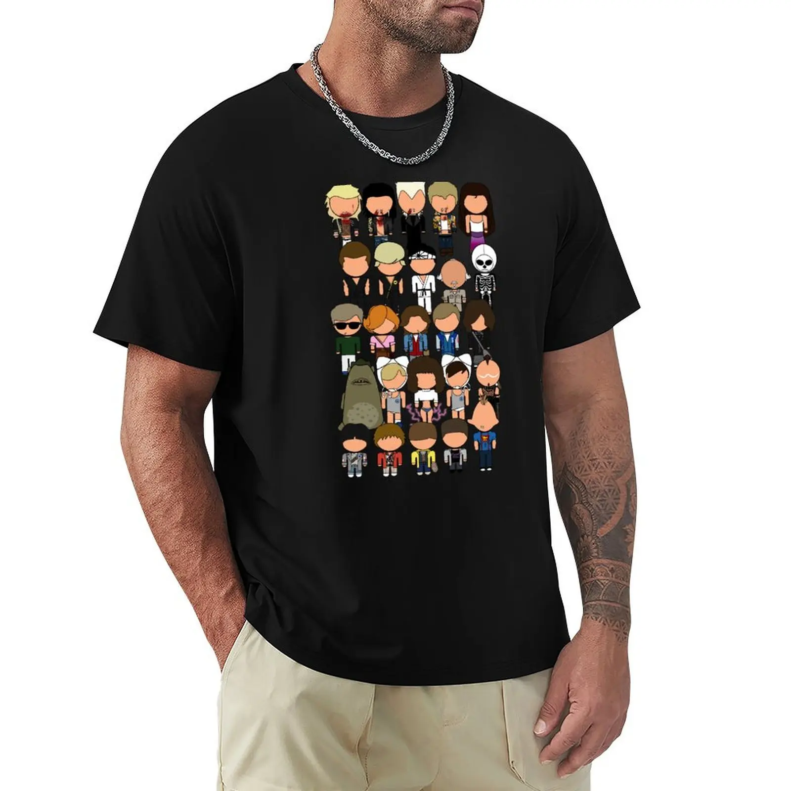 Awesome 80s Movie Icons - Vector-Eds T-Shirt t shirt men 100% cotton luxury brand T-Shirt
