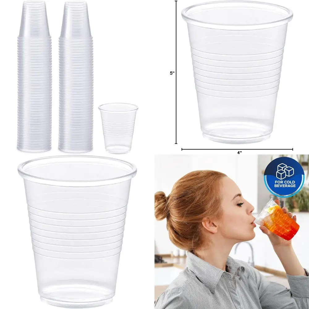 

2400 Pack, 5 Oz Disposable Plastic Cups for Beverages, Ideal for Parties, Smoothies, and Cocktails