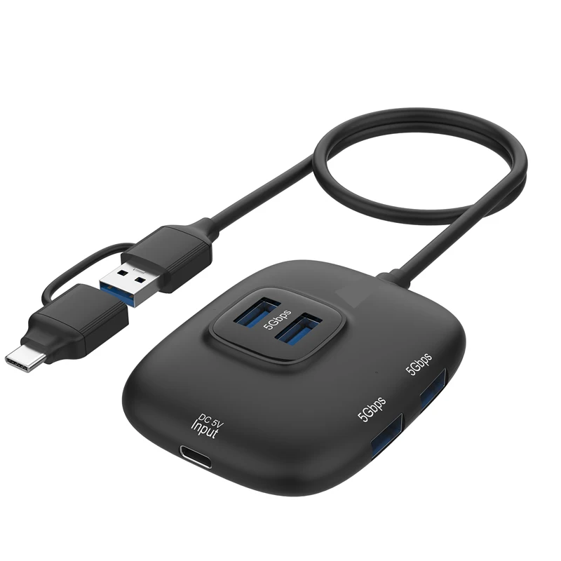 Type-c converter USB adapter Splitter Converter PD charging Extension Cable Type-C/USB HUB Plug and Play 5Gbps docking station