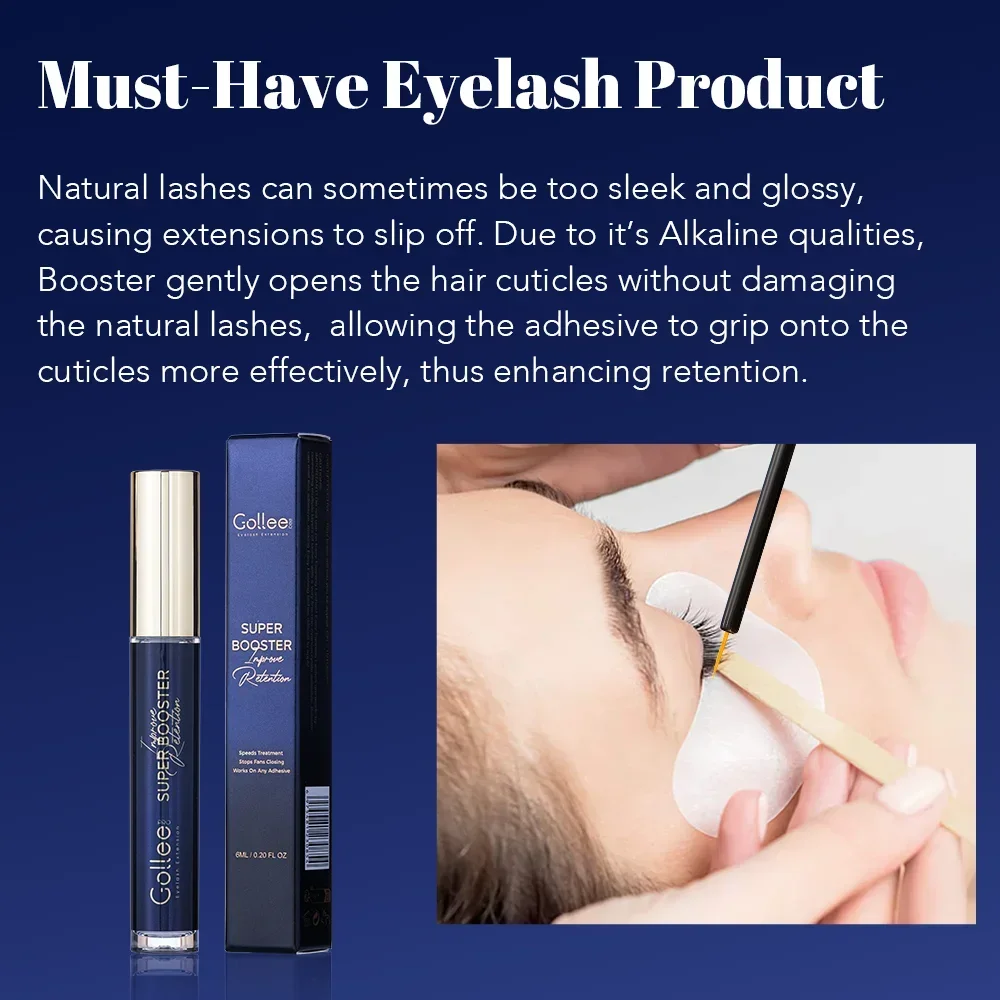 Gollee Super Booster Accelerator for Eyelash Adhesive Stop Fans From Closing Lash Make Fans Bonder Glue Help Adhesive wholesale