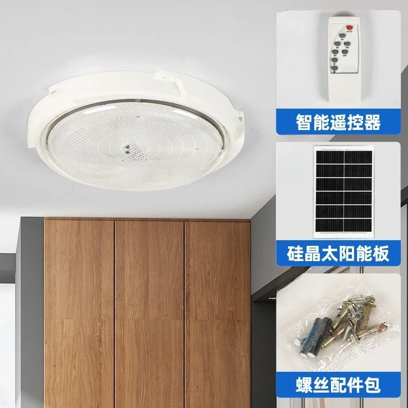 Солнечный потолочный светильник, светодиодный бытовой светильник для спальни, наружного освещения, светодиодный мощный садовый солнечный свет 500 Вт