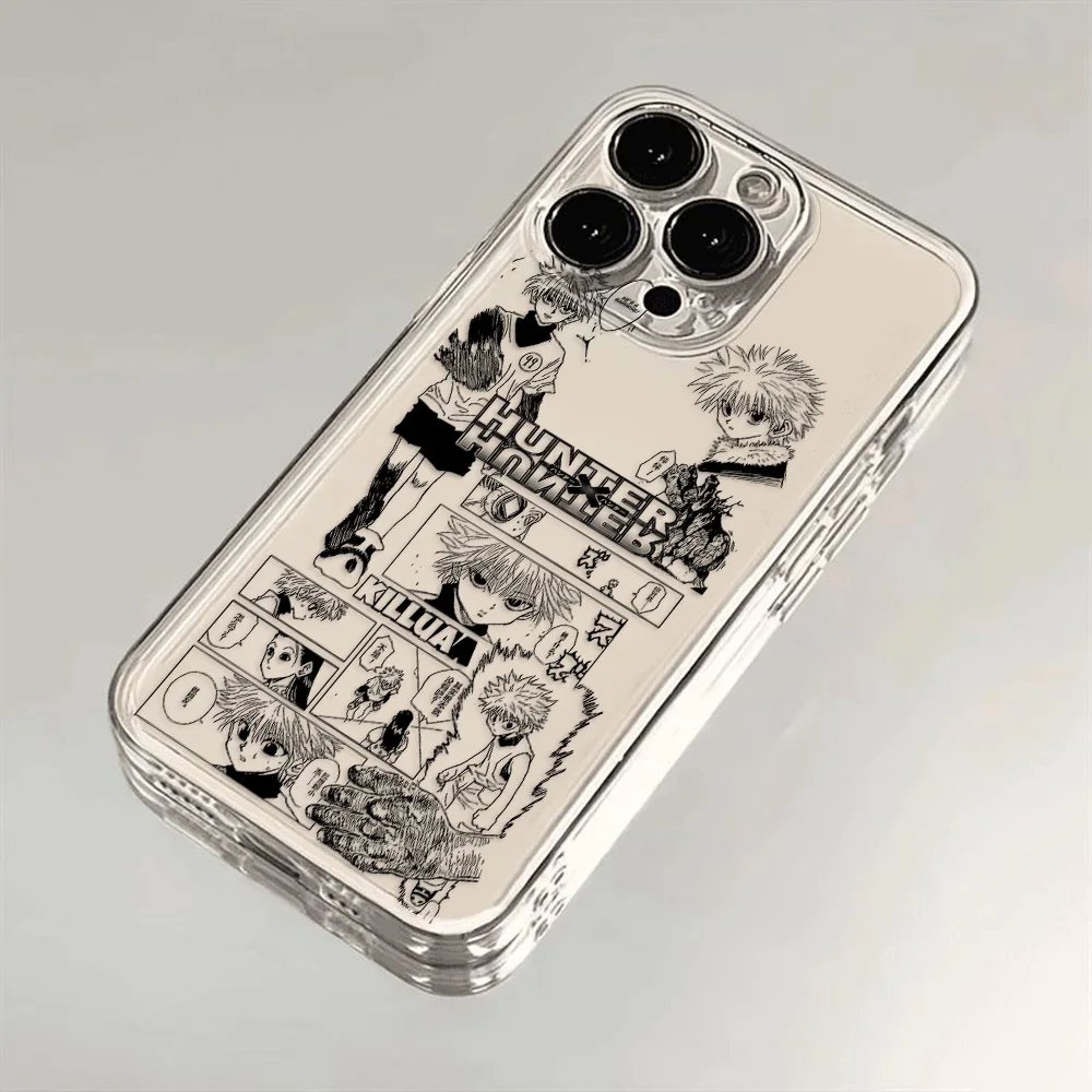 Transparent Cover Black HUNTER×HUNTER Hot Anime Phone Case For iPhone 16 e 15 14 13 12 11 Mini Pro Max X XR XS Plus SE20 - view 6