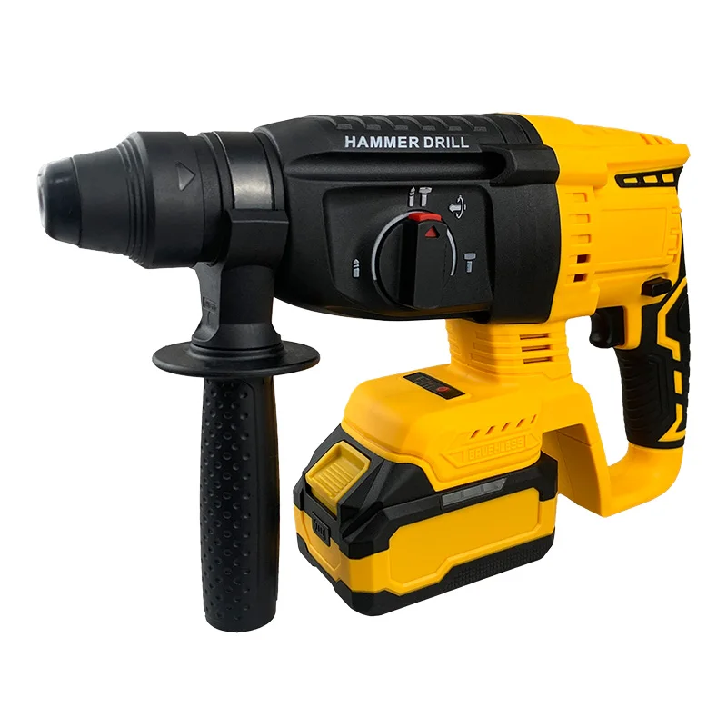Martello senza spazzole di grado industriale per trapano elettrico ad alta potenza da 20 V per uso domestico professionale con fonte di alimentazione a batteria