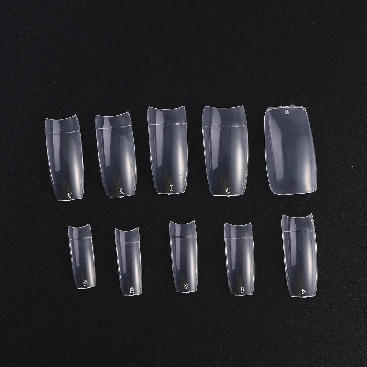 

500 шт. французские накладные ногти со средним кончиком, маникюрные накладные кончики, прозрачные искусственные для женщин