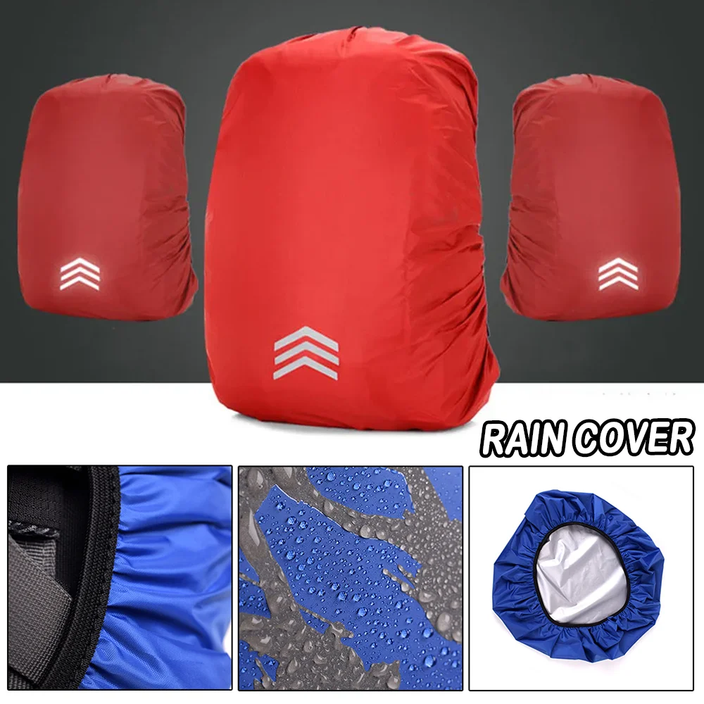 Reflective Backpack Rain Cover Sports Waterproof Backpack Bag Outdoor Night Safety 18-45L Outdoor Bags Cover Cycling Hiking