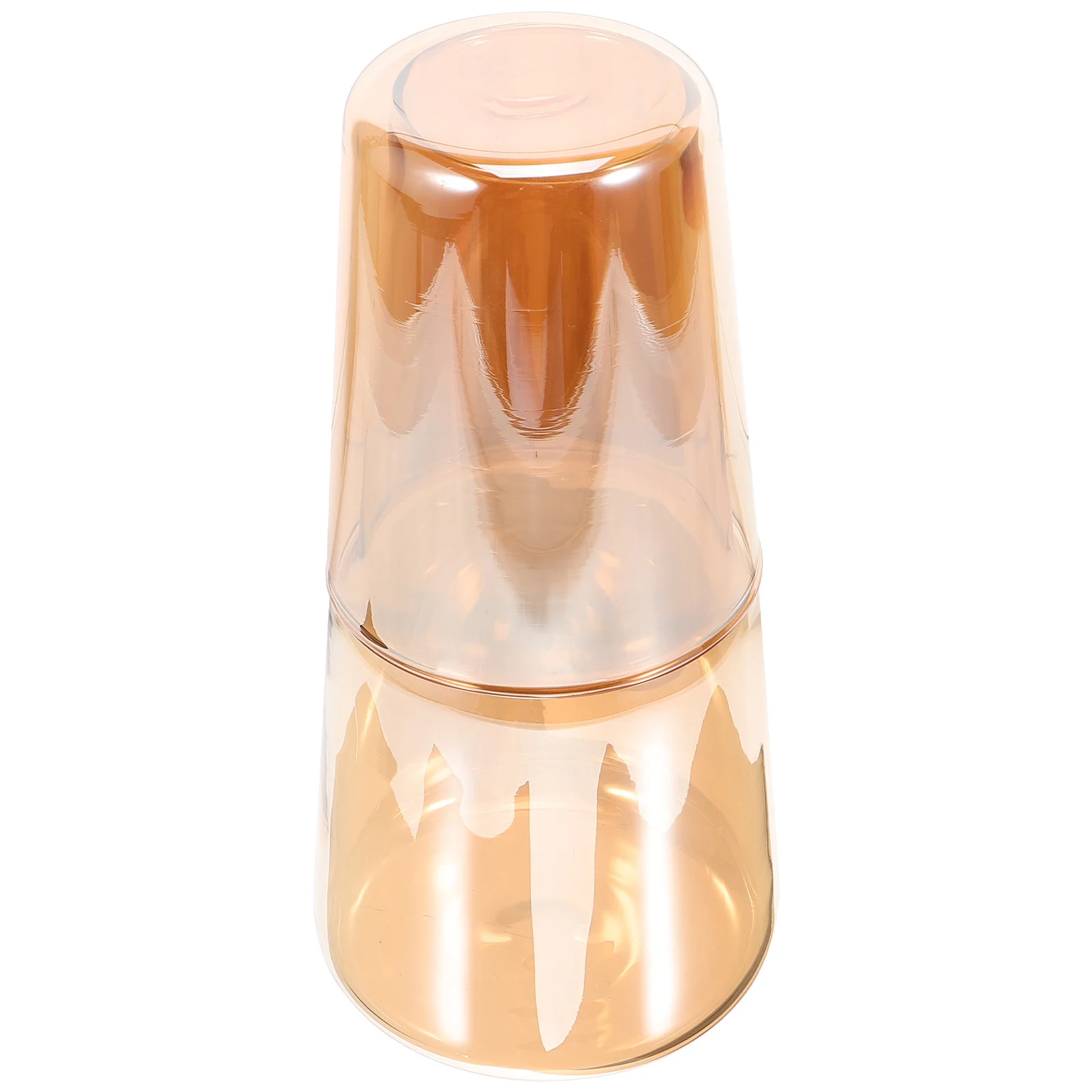 

1Set Water Carafe Set Bedside Glass Water Pitcher with Cup Simple Elegant Design for Bedroom Bathroom Cold Drinks