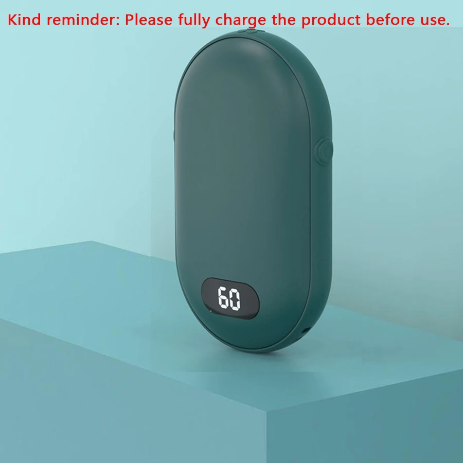 تسخين على الوجهين مع إعدادين لدرجة الحرارة، يمكن إعادة شحن جهاز تدفئة الجيب هذا