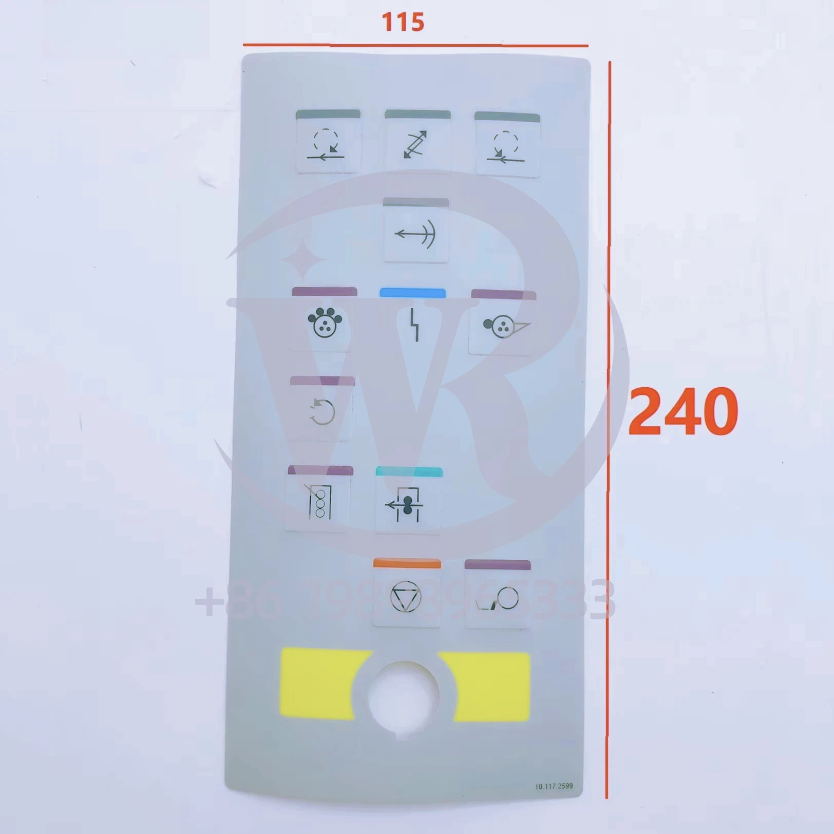 Heidelberg 10.117.2599 Panel Skin Touch Button Film sM74 CD74 SM102 CD102 Offset Printing Parts