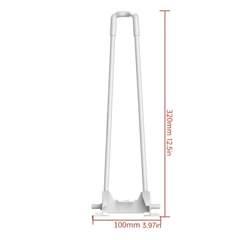 4pcs White Features Foldable Metal Furniture Legs Hairpin Legs DIY for Table Laptop Desks Replacement Support Feet