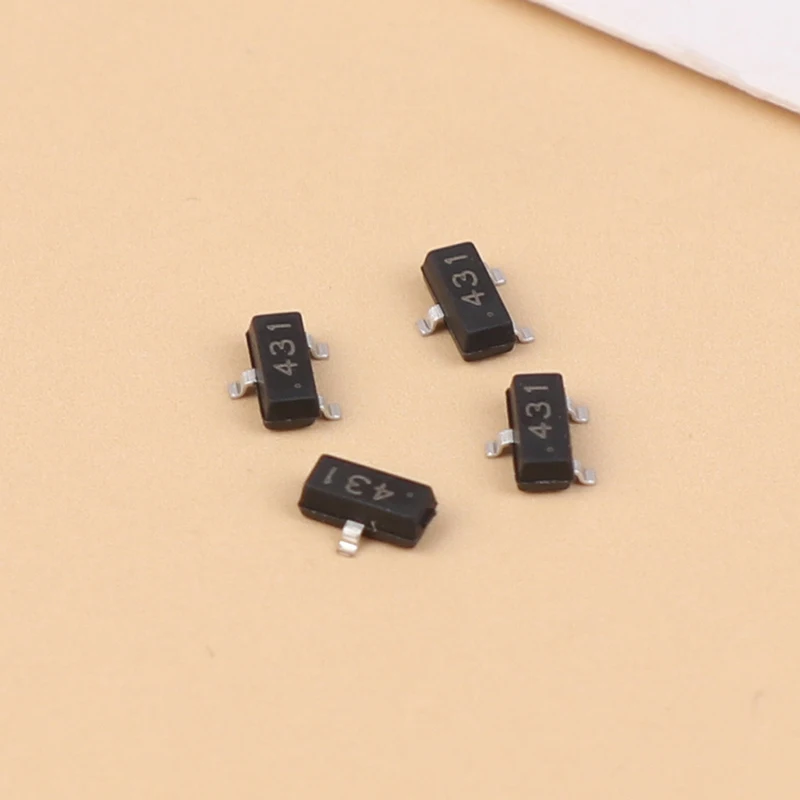 20pcs TL431 0.5% Precision Chip Transistor SOT-23 CJ431 TL431A Electronic Accessories