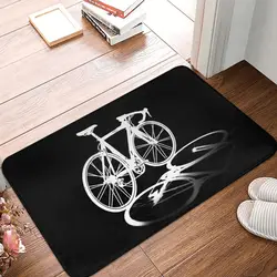 Personalized Bicycle Bike Riders Doormat Mat Anti-Slip Bicycling Cyclist MTB Mountain Biking Kitchen Bath Toilet Rug Carpet