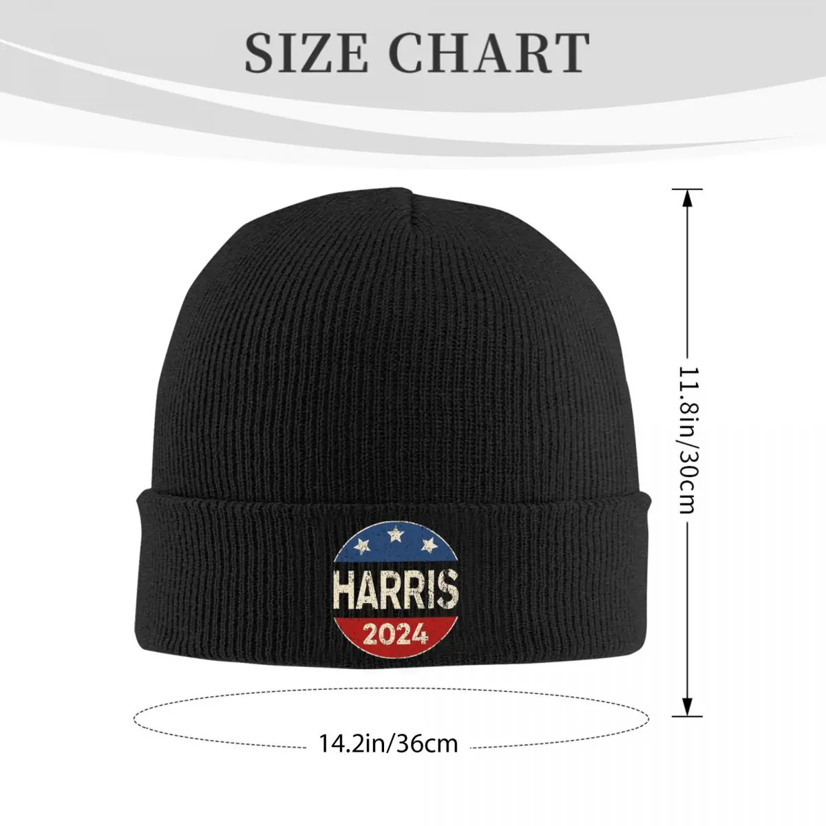 Kamala Harris-Gorros de gorro quente para homens e mulheres, chapéu presidente, outono e inverno, gorros de Joe Biden, 2024