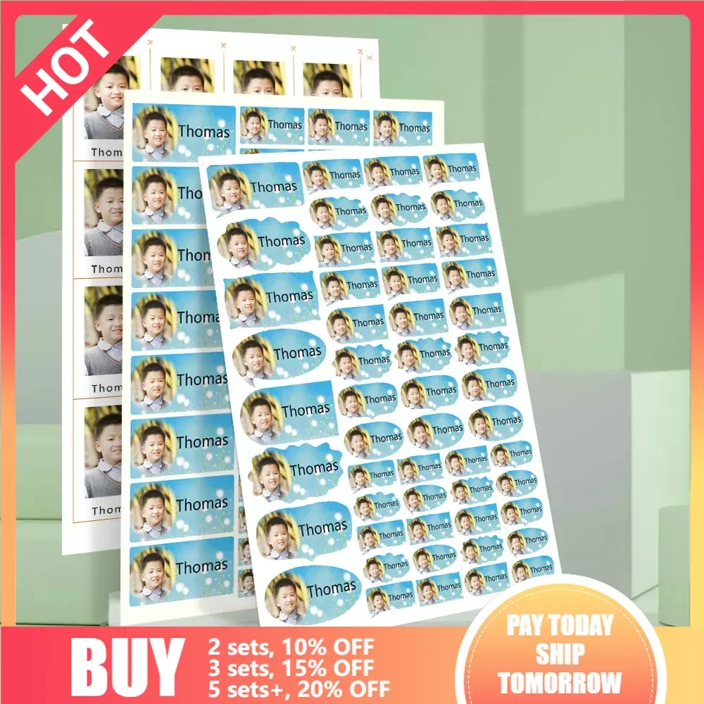 Photo Custom Sticker Waterproof  Stickers Logo Label For School Supplies Personal Item