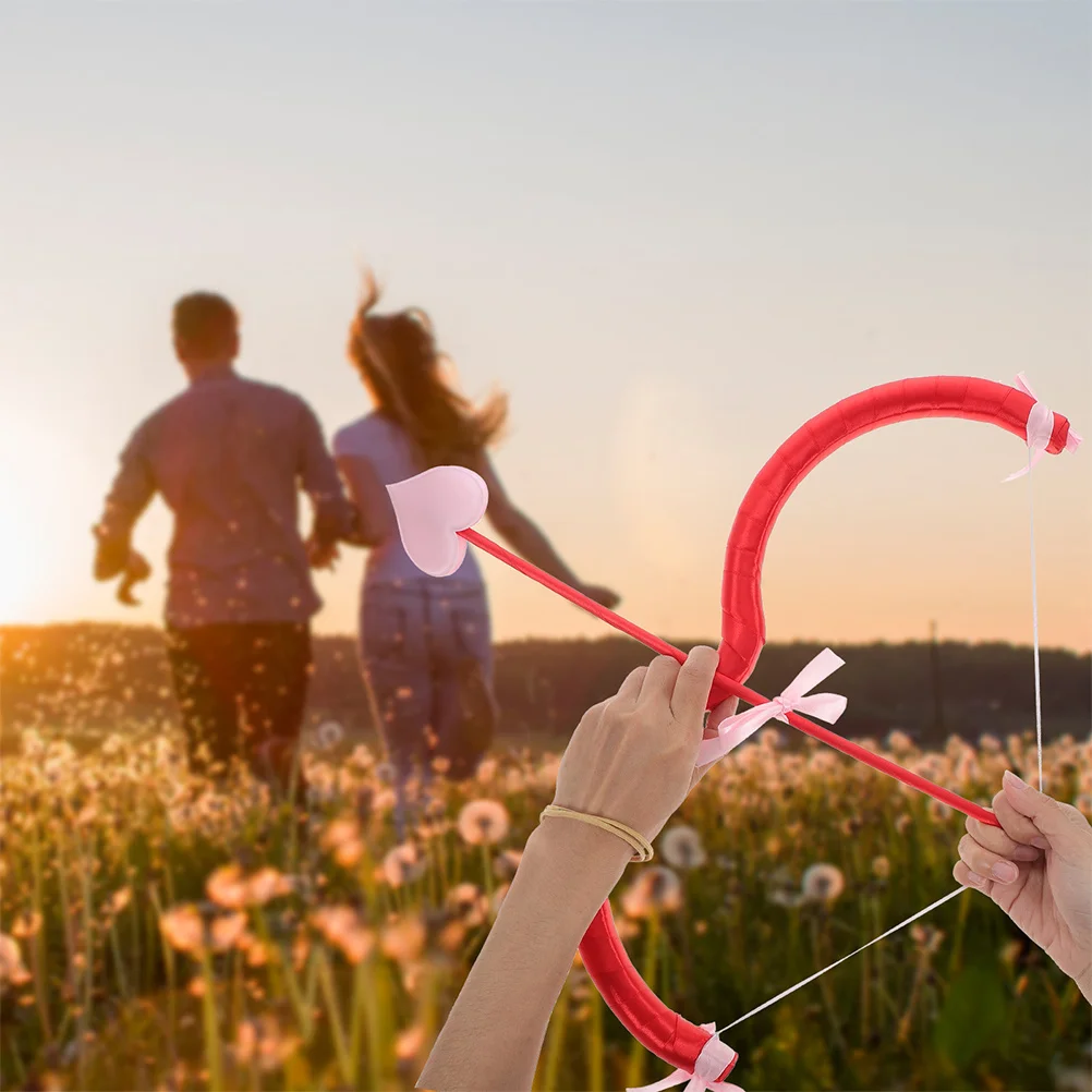 3 Zestawy Kostiumu Kupidyna Akcesoria Walentynkowe dla Kobiet i Mężczyzn Lekki Strzałownik z Łukiem Rekwizyt do Cosplayu i Zdjęć