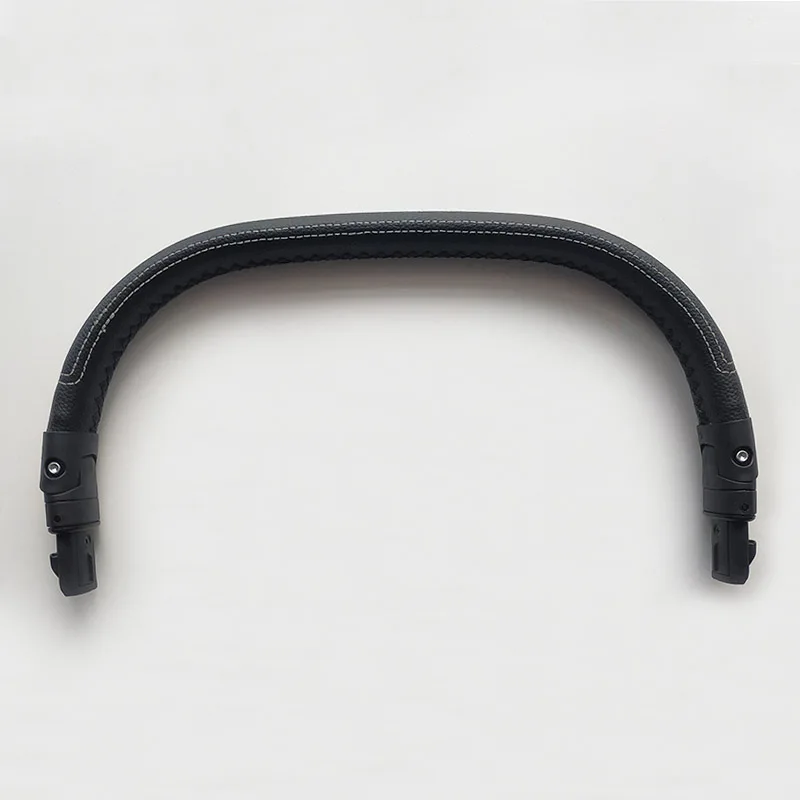 Stroller Bumper Bar For Priam 3/4 Pushchair Handrail Baby Buggy Armrest Leather Cover Handrest Kinderwagen Accessories