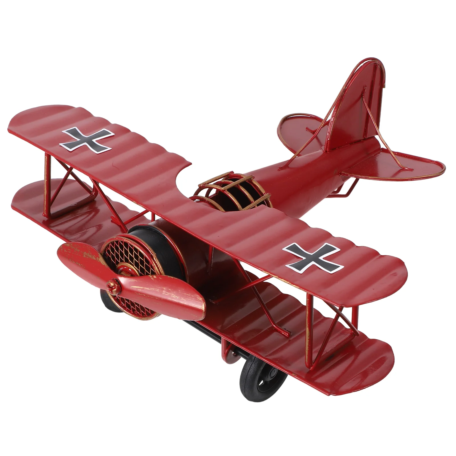 

Vintage Airplane Party Supplies Home Decor Aircraft Models Decorate Cake Topper Red Iron Metal