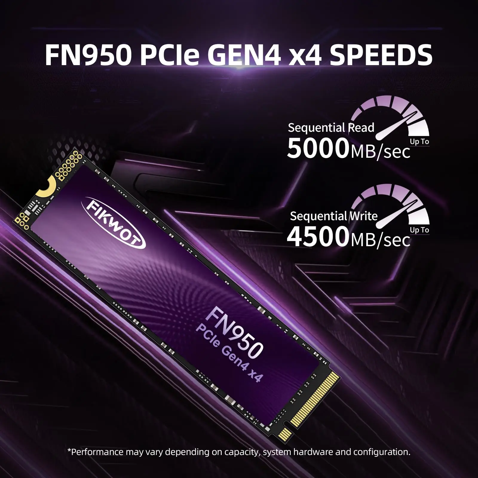 Fikwot FN950 SSD 1TB 2TB 4TB 5000MB/s PCIe4.0x4 NVMe Up to M.2
