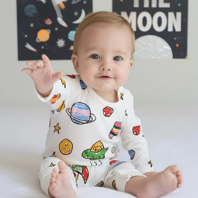 Unisex Newborn Baby Footed Romper Long Sleeve Jumpsuit Fashion Infant Toddler Clothes Wear Outfit Clothing For Little Boy Girl