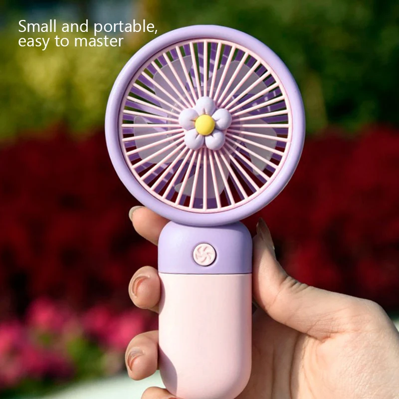 Mini Portable Handheld Fan USB Rechargeable Air Cooler Summer Outdoor Camping Travel Hand Cooling Refrigeration Ventilation Fans