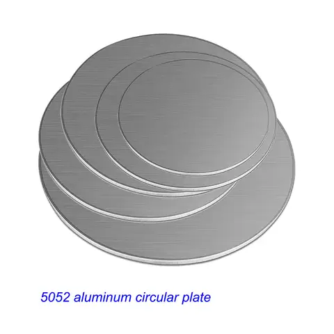 5052 알루미늄 합금 원형 플레이트, 알루미늄 원형 얇은 필름 두께 0.5, 1 1.5 2 ~ 6mm