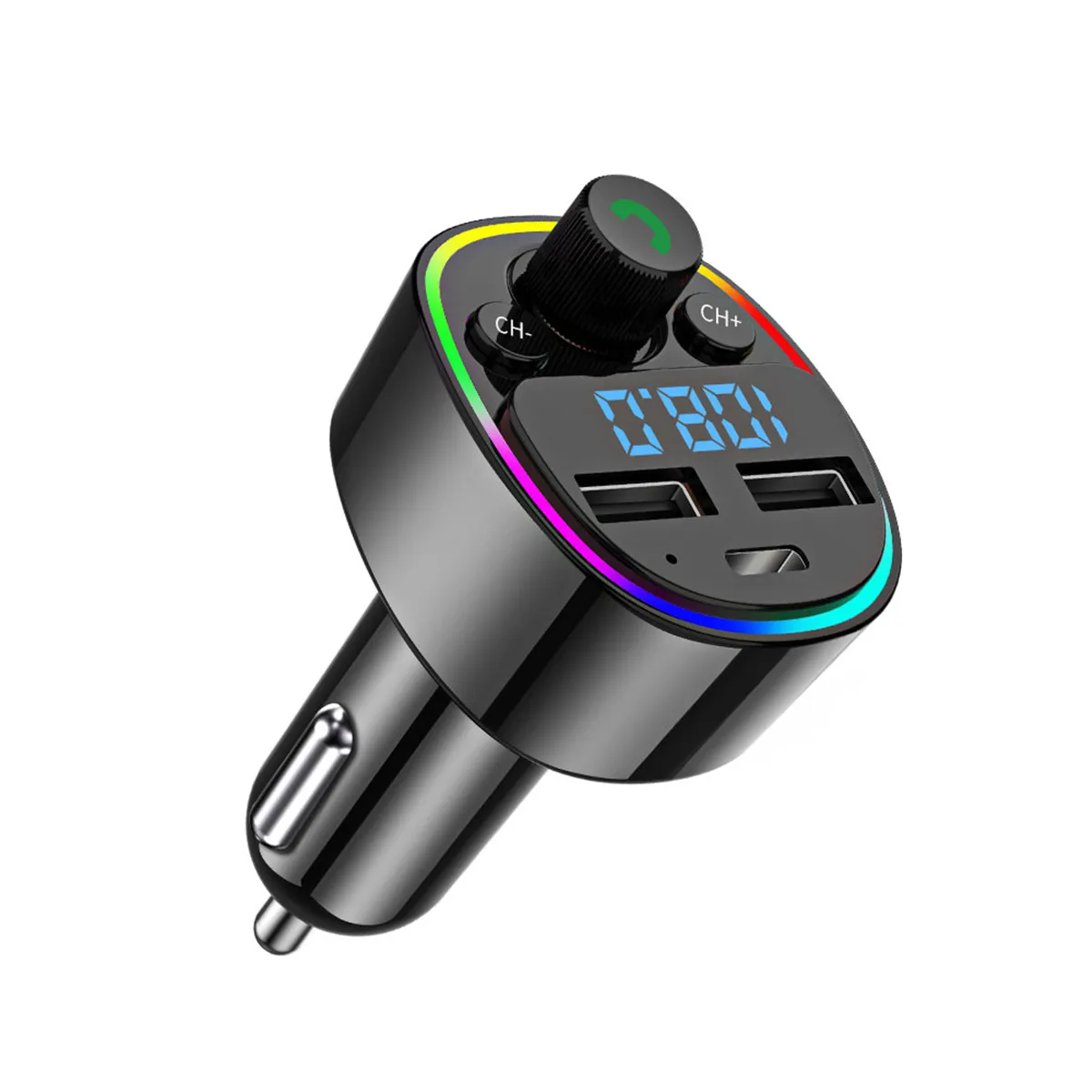 G67 Bluetooth 5.0 FM Transmitter Car MP3 Player PD Dual USB Charger Support U Disk TF Card Lossless Music Handsfree Car Kit