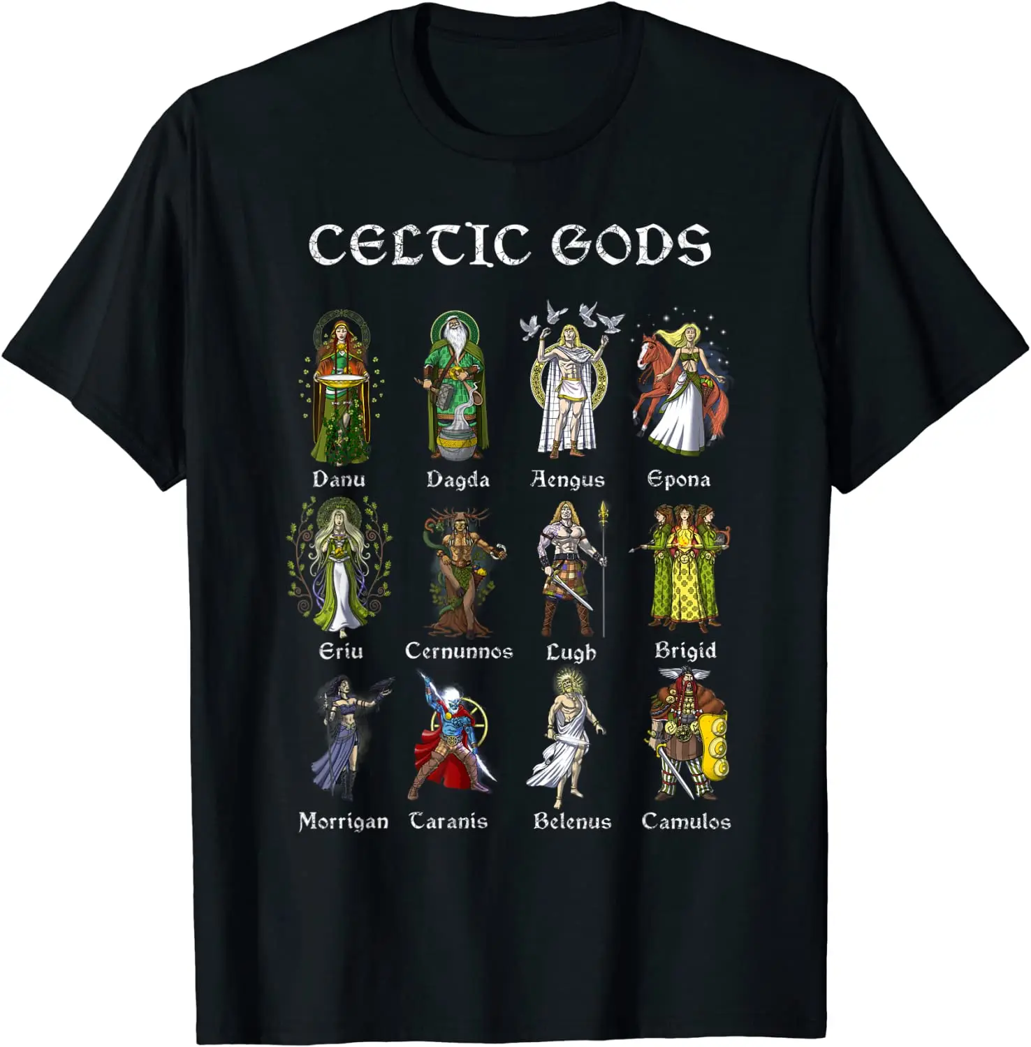 Celtic Mythology Gods Norse Vi king Warriors Nordic Men T-Shirt Short Sleeve Casual Cotton O-Neck Summer Shirts