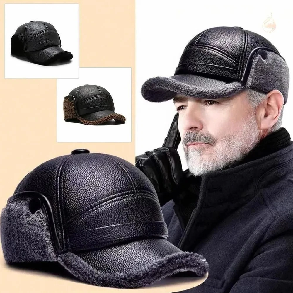 

Регулируемая термошапка с чехлами для ушей для мужчин, зимние виды спорта на открытом воздухе, как гольф, бейсбол, охота, отлично подарок для папы, мужа