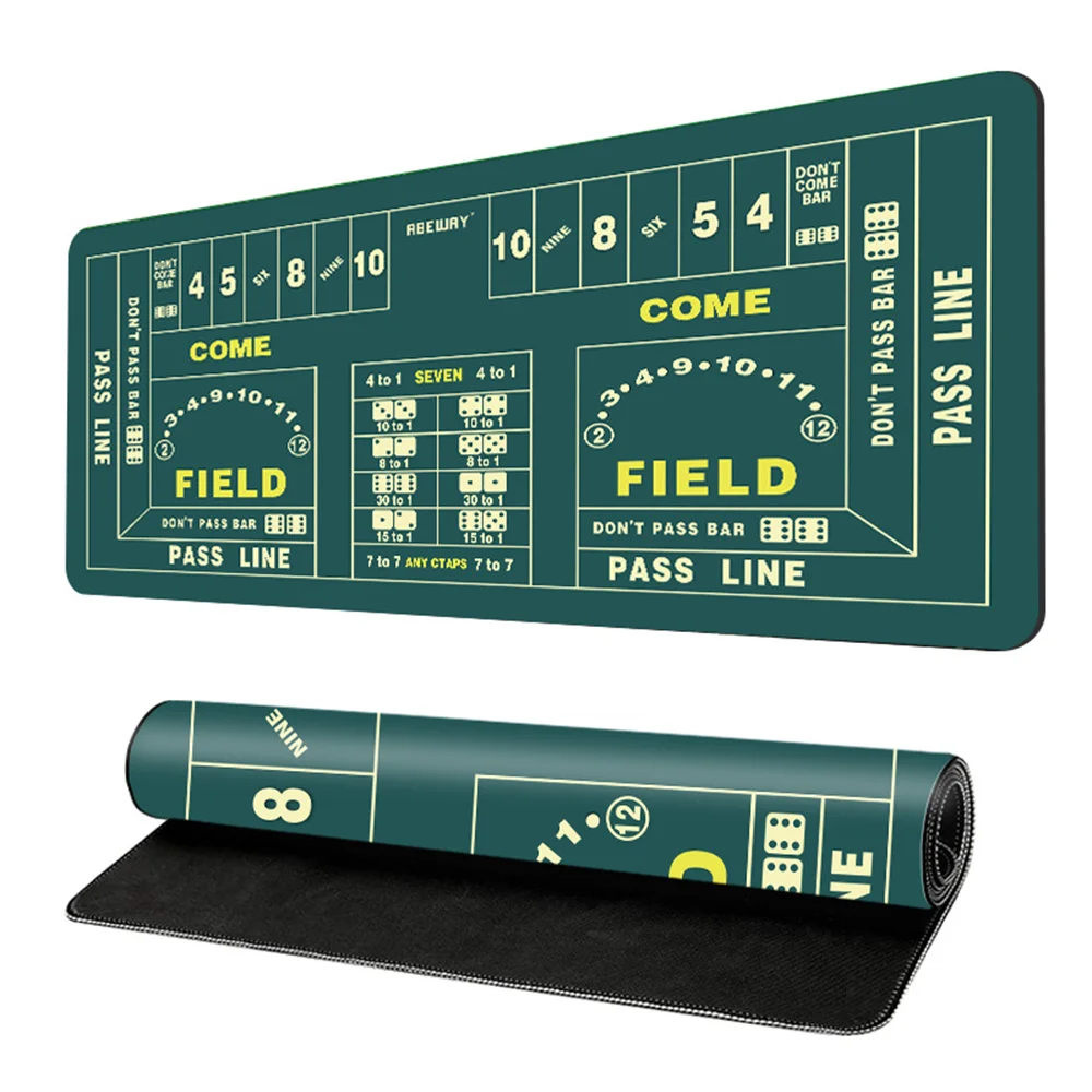 

2025 Holdem Poker Thick Mat Locked Edge Rubber Tablecloth Gambling Chip Special-purpose Entertainment Accessories