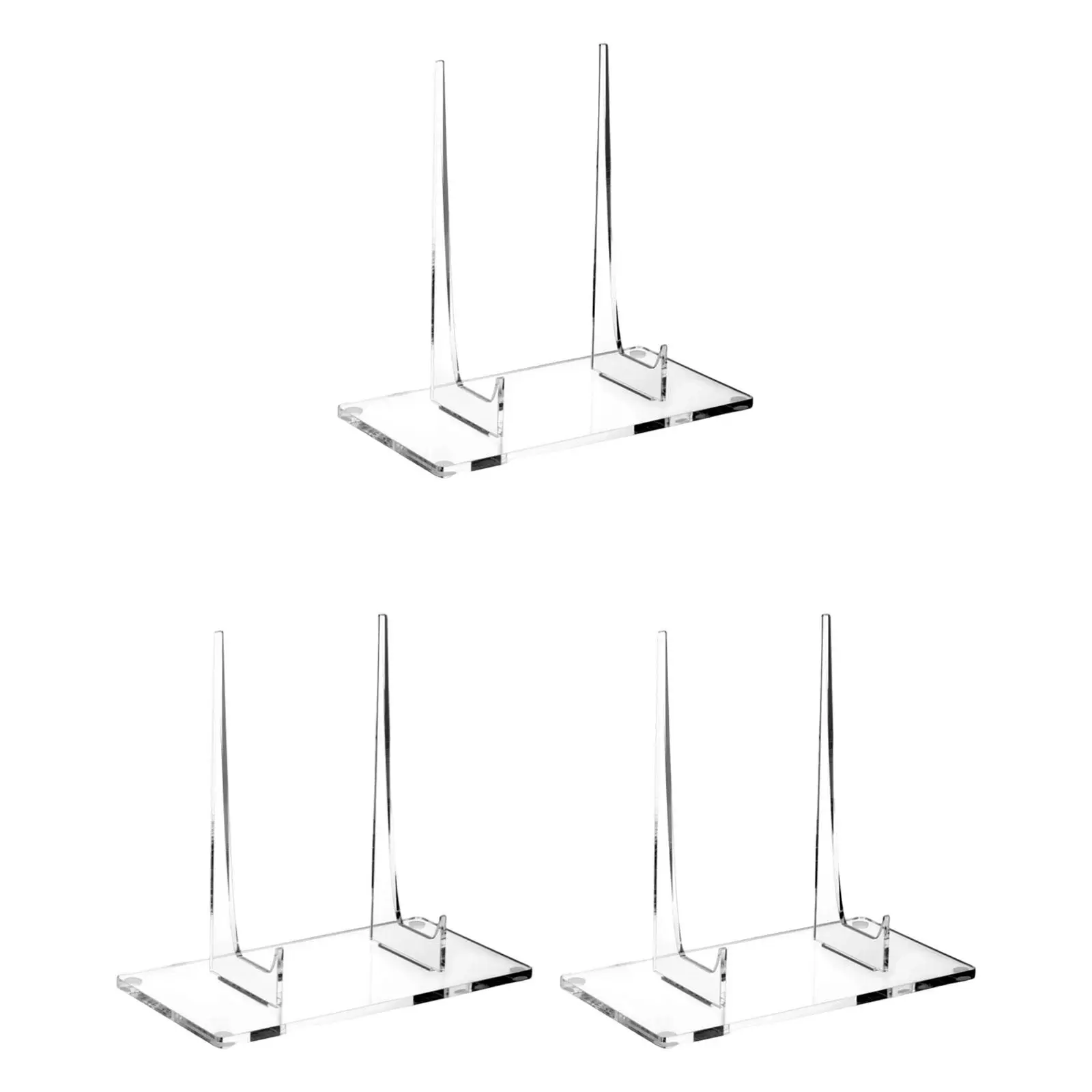

Acrylic Display Stand Holder for Plate Picture Frame Art Craft Tabletop Display Shelf Stand for Living Room Office