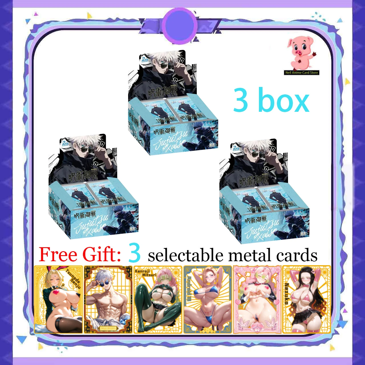 

Оптовая продажа Star Card Club Jujutsu Kaisen 2M01 Коллекционные карты японского аниме Booster Box Doujin Детские игрушки Хобби Подарок