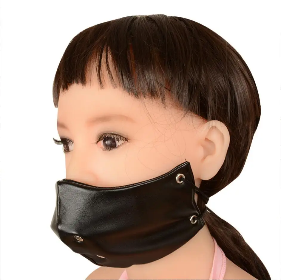 

Bdsm Mask Punk Leather Motorcycle Haze Face Mask Male Dust Windproof Adult Games Bondage Restraints Cosplay Sex Toys S3125