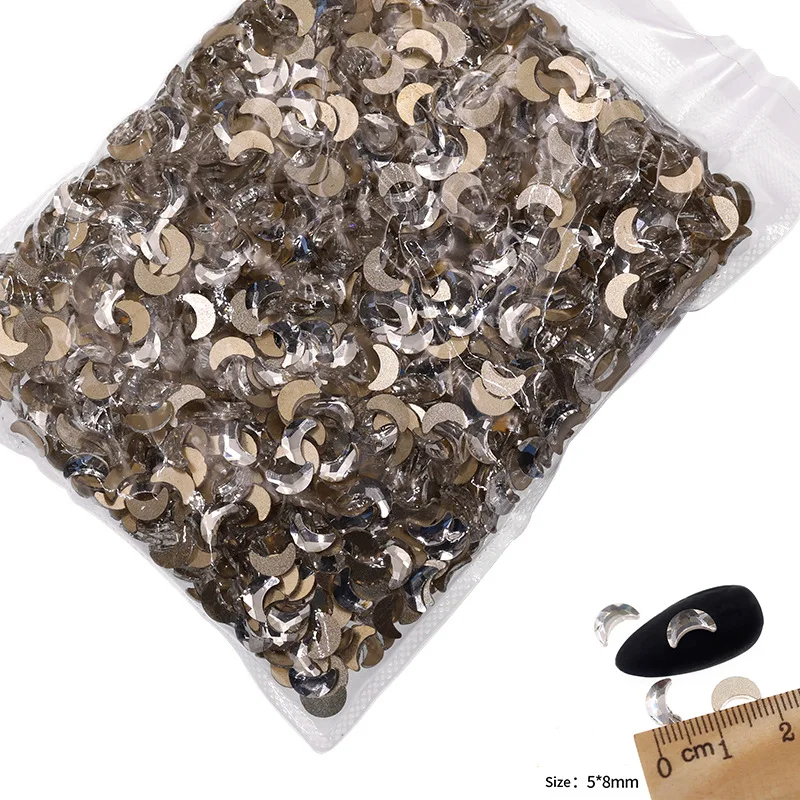 VDD P541-P580 Großhandel 1440 Stück Glas-Kristall-Strass mit flacher Rückseite, Glitzerstein in verschiedenen Formen für DIY-Bastelarbeiten, Nagelkunst und Dekoration – Detail 22