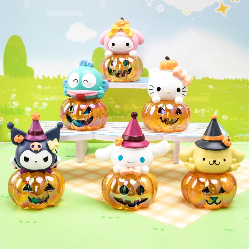 MINISO Kumimi ميلودي Pochacco مرحبا كيتي خمر متعة سعيد Hallowmas سلسلة أنيمي نموذج لجسم دمية صندوق أعمى لعبة مهرجان هدية #1