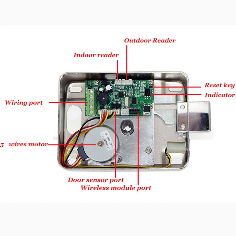 Imagem -02 - Fechadura Compatível com Intercomunicação 12v Sistema de Controle de Acesso Fechadura Elétrica para Portão Oscilante Controle Remoto Opcional Aplicativo Ewelink Wi-fi