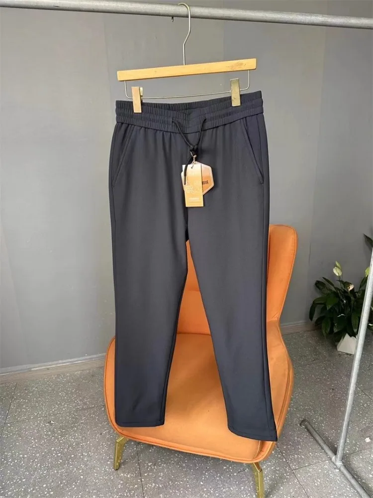 Winter Warm Mens Hiking Pants Drawstring Waist Straight Trousers Solid Color Windproof Waterproof Travel Camping Sweatpants Male