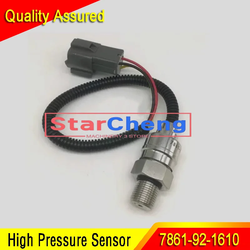 High Pressure Sensor 7861-92-1610 7861921610 for Machinery Accessory PC120-6 PC200-6 PC220-6 Excavator Parts