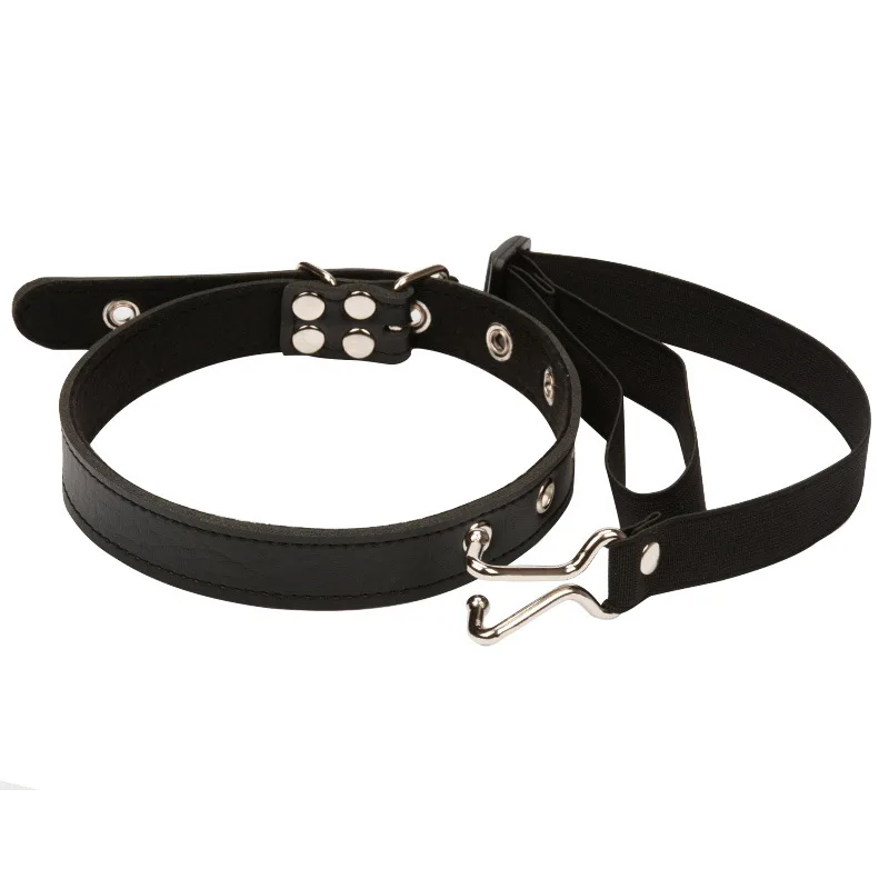 Sex Bondage Bdsm Pu Leather Nose Hook Collar Neck Harness Restraints Sex Toys For Couples Femdom Restraints Erotic Toys