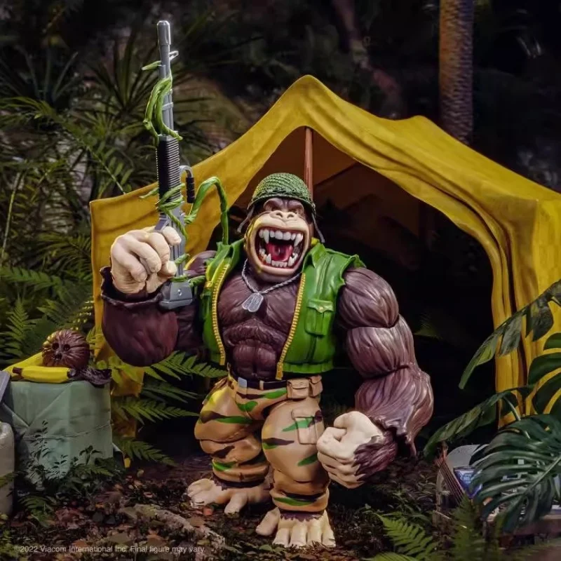 

В наличии новые черепашки-ниндзя SUPER7 TMNT Mecha Turtle Mecha Michelangelo, экшн-фигурка, Коллекционная игрушечная модель