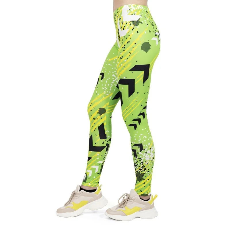 Slim Digital Printed Leggings for Women, High Waist, Casual, Push Up, Sport Workout, Fitness, Gym, Yoga Clothing, New Fashion