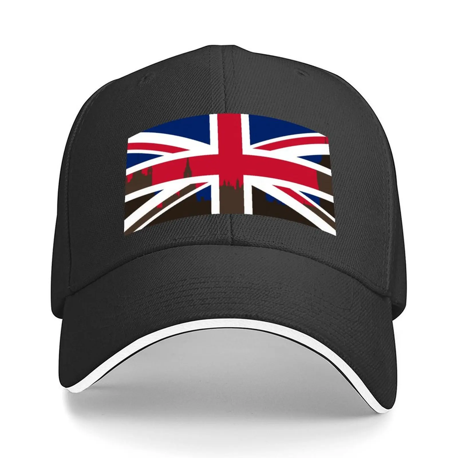

Union Jack - Houses of Parliament Baseball Cap Anime Hat hard hat Golf Hat Mens Caps Women's
