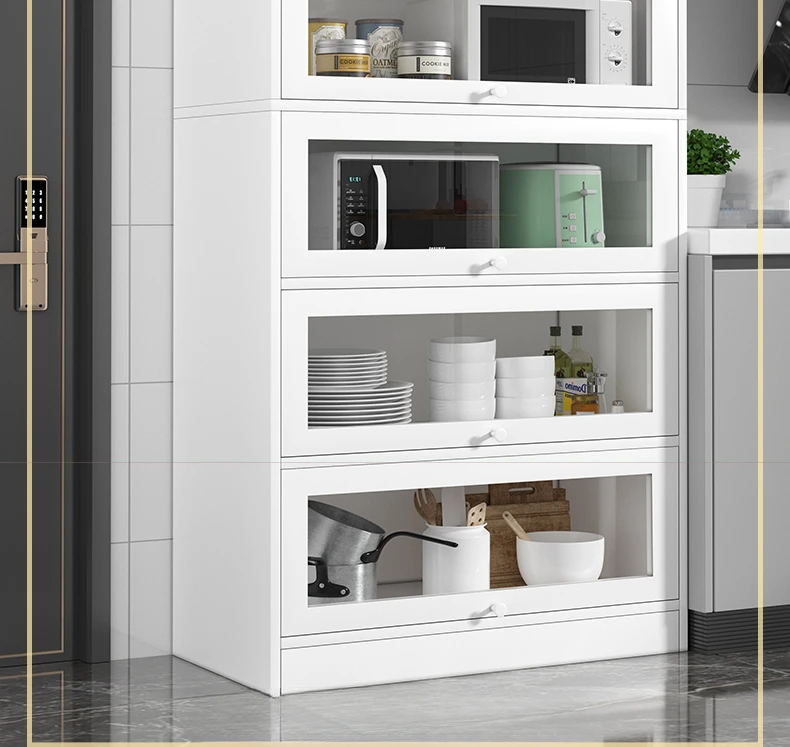 

Modern kitchen cabinets, wall , storage cabinets, tea and water , edge