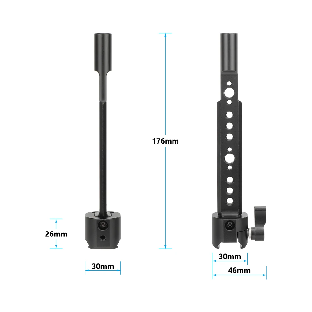 CAMVATE 카메라 퀵 릴리스 NATO 익스텐션 마운트, DJI RS 2, RSC 2, RS 3, RS 3 프로용, 직경 15mm 로드