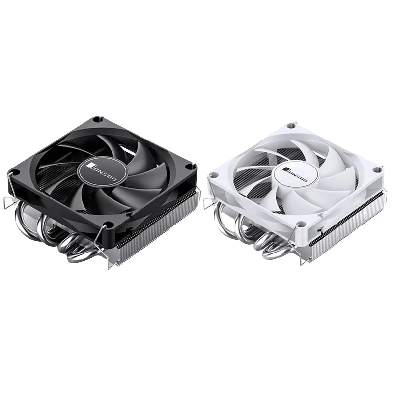 JONSBO HP-400S Black/White CPU Cooler PWM 90mm Fan 4 Heat Pipe Push-down Radiator For LGA1700 115X 1200 AM4 AM5