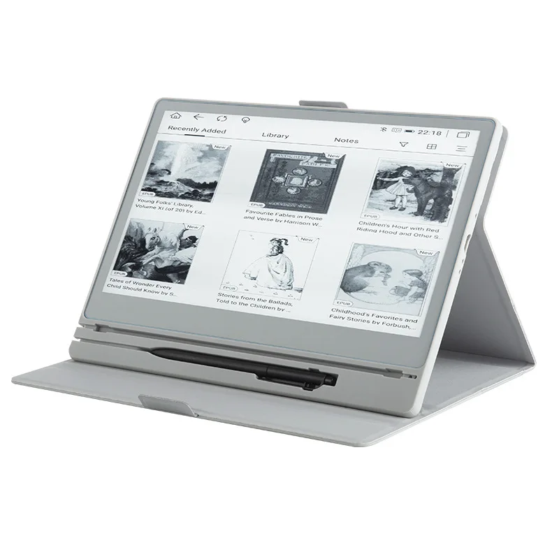 E-book reader, electromagnetic stylus, art industrial design live electronic paper book