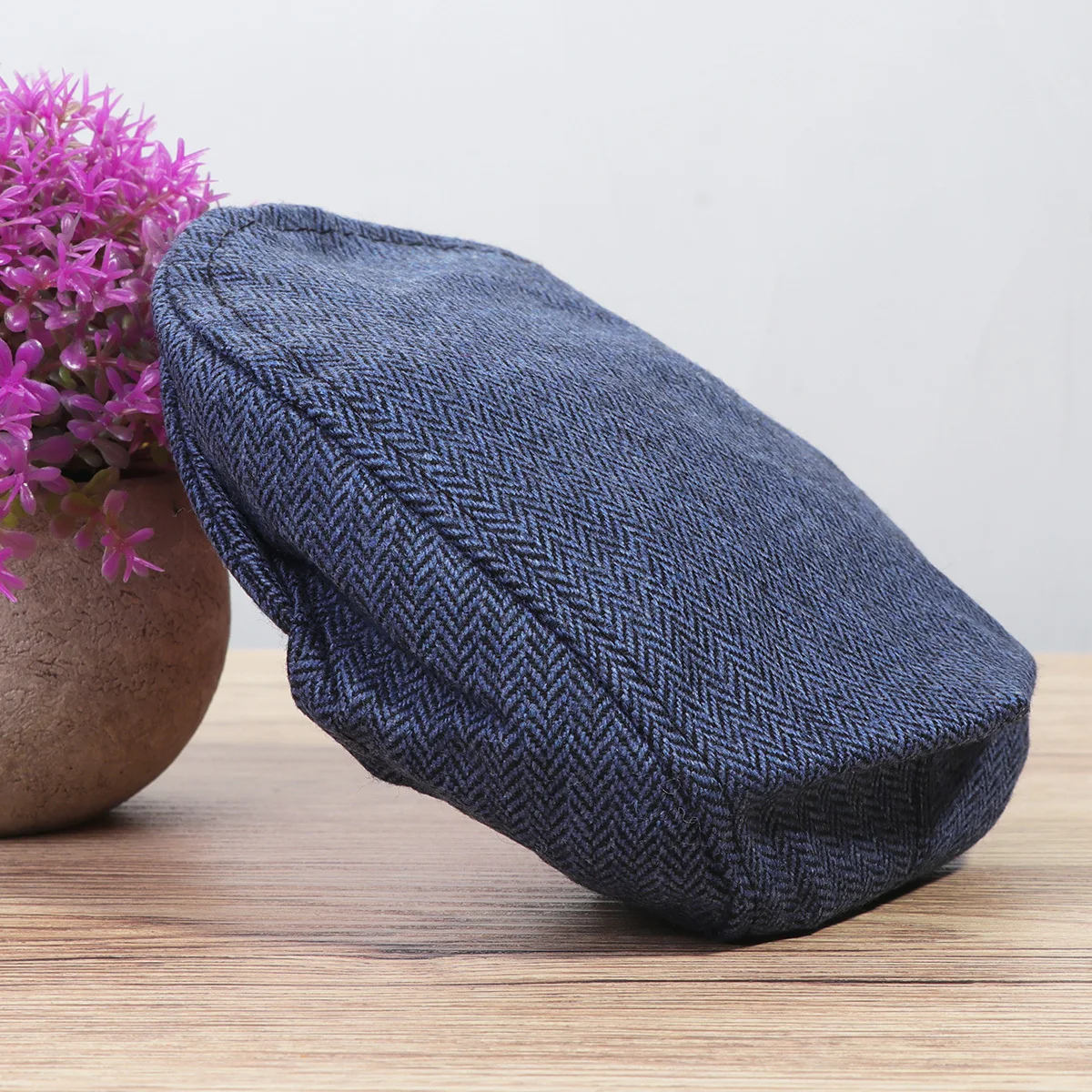 

1Set Infant Cotton Photo Hat Newborn Gentleman Cap Set Lightweight Skin-Safe for Adorable Picture Poses Dark Blue