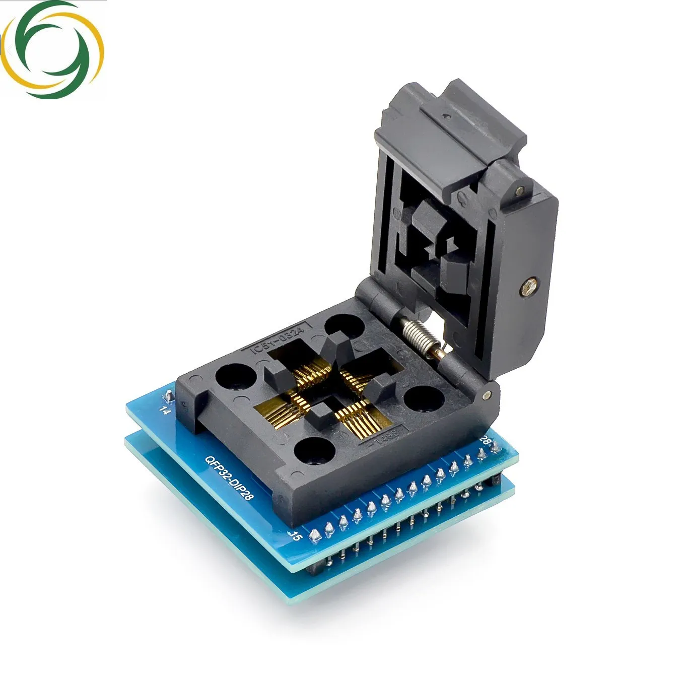 TQFP32 QFP32 TO DIP28 TQFP44 QFP44 TO DIP40 IC Programmer Adapter Chip Test Socket Burning Seat Integrated Circuits