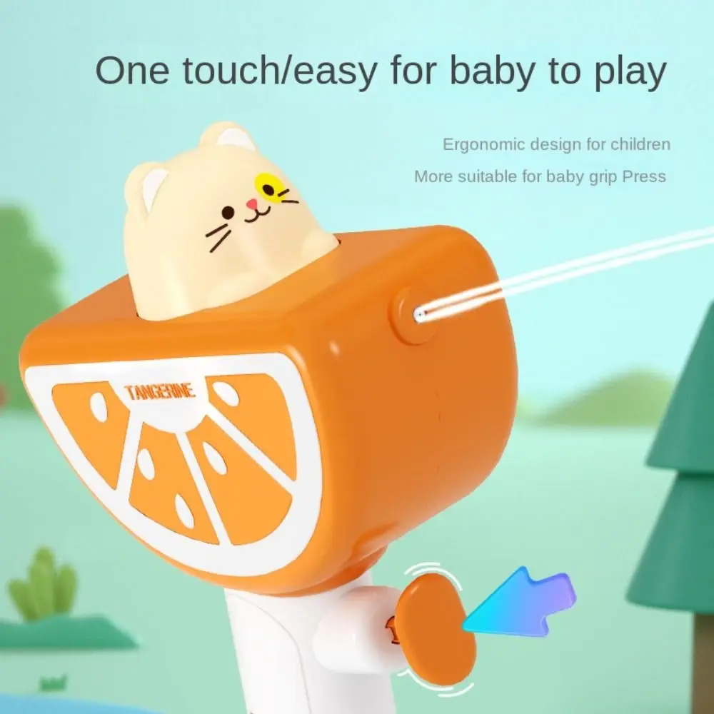 

Банановый распылитель воды в форме фруктов, игрушки с животным дизайном, пресс-тип, оранжевый фонтан для ванны, кошка, милый спринклер для фестиваля с надписью воды