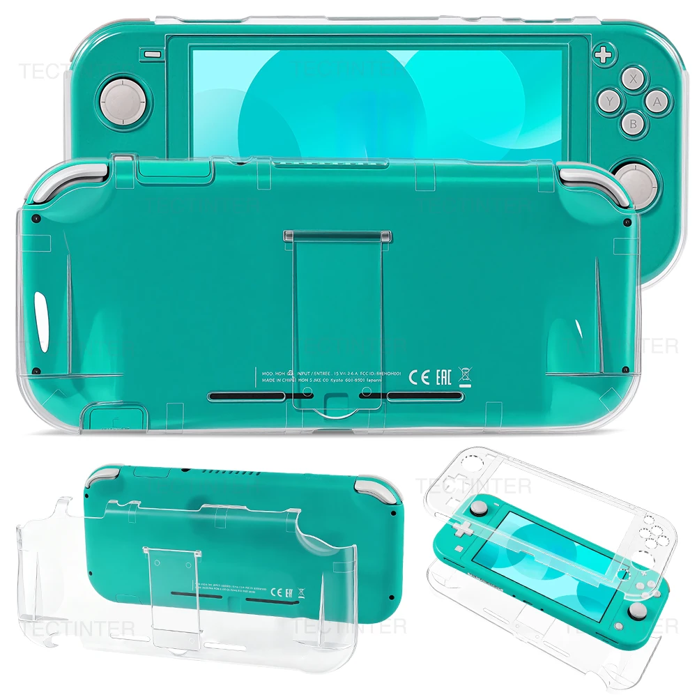 Transparente Schutzhülle aus Kristall für die Nintendo Switch Lite-Konsole, harte PC-Abdeckung, kratzfest, stoßfest, Zubehör